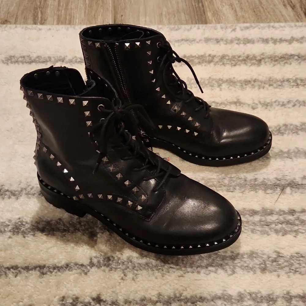 Ash studded combat boots - Picture 1 of 6